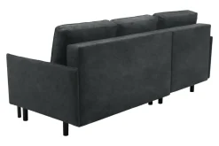 Narożniki|Exline Narożnik z 2 pojemnikami ciemnoszary NELLY