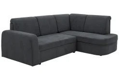 Narożniki|Fresh Narożnik z 2 pojemnikami grafitowy NESSI prawy