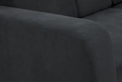 Narożniki|Fresh Narożnik z 2 pojemnikami grafitowy NESSI prawy