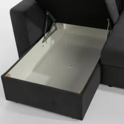 Narożniki|inny Narożnik z 2 pojemnikami grafitowy LAVERNA