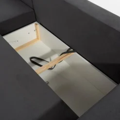 Narożniki|inny Narożnik z 2 pojemnikami grafitowy LAVERNA