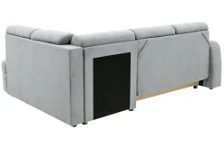 Fresh Narożnik z 2 pojemnikami jasnoszary NESSI prawy