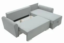 Narożniki| Narożnik z 2 pojemnikami jasnoszary MELI