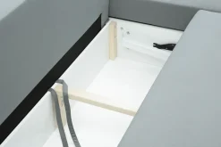 Narożniki| Narożnik z 2 pojemnikami jasnoszary MELI