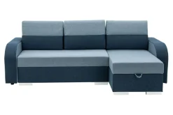 Narożnik z 2 pojemnikami niebieski DUO