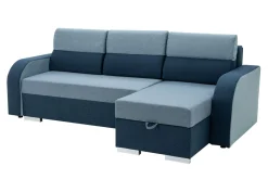 Narożnik z 2 pojemnikami niebieski DUO