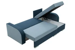 Narożnik z 2 pojemnikami niebieski DUO