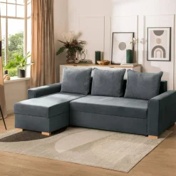 Exline Narożnik z 2 pojemnikami szary DRITTO