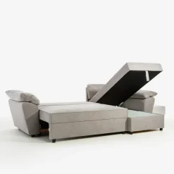 Narożniki| Narożnik z 2 pojemnikami szary LUGIO