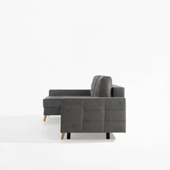 Narożniki| Narożnik z 2 pojemnikami szary LIVI lewy