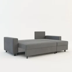 IMPERIAL-MEBLE (D.C.M. FRESH) Narożnik z 2 pojemnikami szary MEDIO