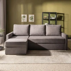 Narożnik z 2 pojemnikami szary FOX