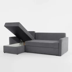 Narożnik z 2 pojemnikami szary FOX