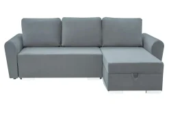 Narożnik z 2 pojemnikami szary MELI