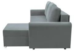 Narożnik z 2 pojemnikami szary MELI