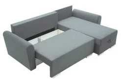 Narożnik z 2 pojemnikami szary MELI