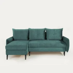 Narożnik z 2 pojemnikami turkusowy BURGOS