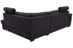 Narożniki|Exline Narożnik z 2 zagłówkami ciemnoszary FALCO prawy