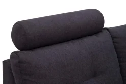 Narożniki|Exline Narożnik z 2 zagłówkami ciemnoszary FALCO lewy