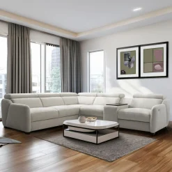 Narożniki|Trend Line Narożnik z barkiem i funkcją relaks LIVORNO lewy