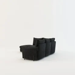 Narożniki|Instilo Narożnik z dostawką grafitowy ALMERIA PR.2 prawy