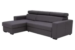 Narożniki|Exline Narożnik z ekoskóry ciemnoszary MATRIX