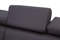 Narożniki|Exline Narożnik z ekoskóry ciemnoszary MATRIX