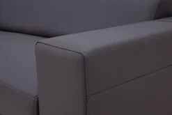 Narożniki|Exline Narożnik z ekoskóry ciemnoszary MATRIX