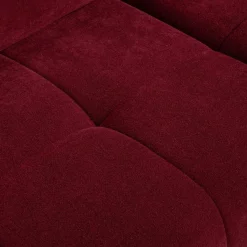 Werdomo Narożnik z elektryczną regulacją siedziska burgundowy MAVEL L prawy