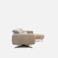 Narożniki|Werdomo Narożnik z elektryczną regulacją głębokości beżowy BARILLO S prawy