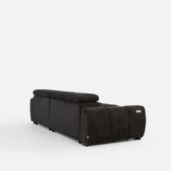 Narożniki|Werdomo Narożnik z elektryczną regulacją siedziska ciemnoszary BULL S prawy