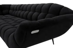 Werdomo Narożnik z elektrycznie wysuwanym siedziskiem czarny GAPPA lewy