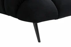 Werdomo Narożnik z elektrycznie wysuwanym siedziskiem czarny GAPPA lewy