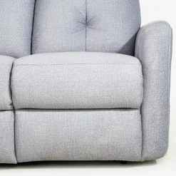 Narożniki| Narożnik z funkcją relaksu szary MILA lewy