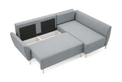 Narożniki|Fresh Narożnik z funkcją spania ciemnoszary MONACO