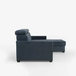 Narożniki|Exline Narożnik z funkcją spania szaroniebieski FEN