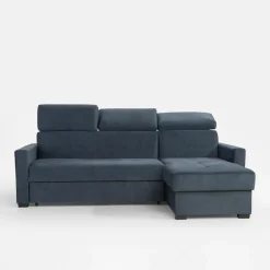 Narożniki|Exline Narożnik z funkcją spania szaroniebieski FEN