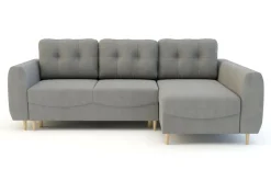 Fresh Narożnik z funkcją spania szary TENDER prawy