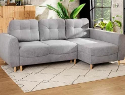 Fresh Narożnik z funkcją spania szary TENDER prawy