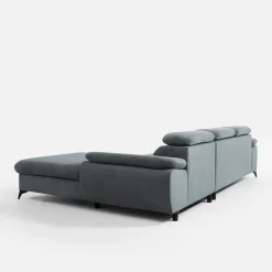 New Form Narożnik z funkcją spania SCALA prawy szary