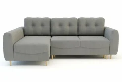 Narożniki|Fresh Narożnik z funkcją spania szary TENDER lewy