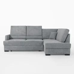 FN Design Narożnik z podnoszonym oparciem szary ELTON prawy