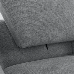 FN Design Narożnik z podnoszonym oparciem szary ELTON prawy