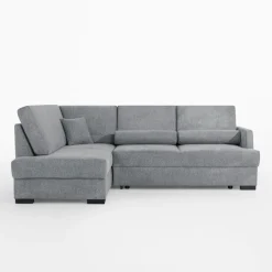 Narożniki|FN Design Narożnik z podnoszonym oparciem szary ELTON lewy