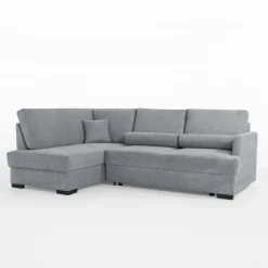 Narożniki|FN Design Narożnik z podnoszonym oparciem szary ELTON lewy