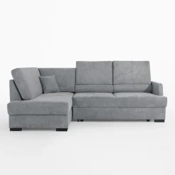 Narożniki|FN Design Narożnik z podnoszonym oparciem szary ELTON lewy