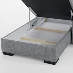 Narożniki|FN Design Narożnik z podnoszonym oparciem szary ELTON lewy