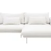 Narożniki|FN Design Narożnik z poduszkami dekoracyjnymi biały perłowy MANDELLO PLUS prawy