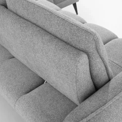 Werdomo Narożnik z regulacją siedziska szary CAMPINA MINI prawy