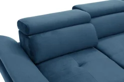 Instilo Narożnik z regulacją zagłówków niebieski MAROLA lewy